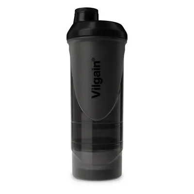 Vilgain Shaker 2Go – transparentní černá 600 ml + 200 ml + 150 ml