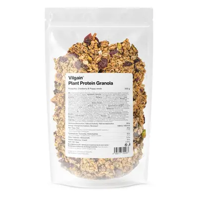 Vilgain Plant Protein Granola – pistácie, brusinky a mák 350 g