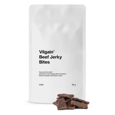 Vilgain Hovězí jerky bites – chilli 50 g