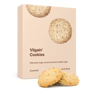 Vilgain Cookies BIO – kokos 135 g (4 x 2 sušenky)