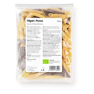 Vilgain Penne těstoviny BIO – 250 g