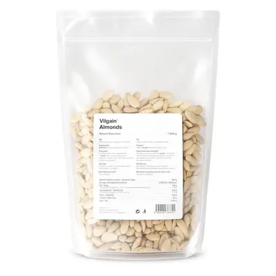 Vilgain Mandle natural blanšírované – 1000 g