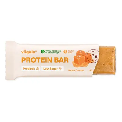 Vilgain Prebiotic Protein Bar Low Sugar – slaný karamel 55 g