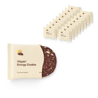 Vilgain Energy Cookie BIO – 18× čokoláda s lískovými ořechy 40 g