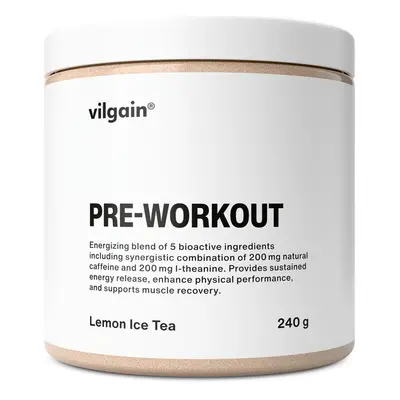 Vilgain Pre-Workout – citronový ledový čaj 240 g