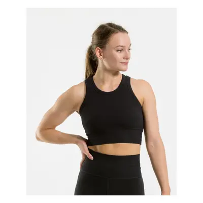 Vilgain Cotton Crop Top – jet black