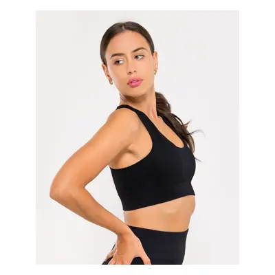 Vilgain Seamless Ribbed Racer Back Bra – black