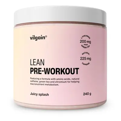 Vilgain LEAN pre-workout – Juicy splash 240 g