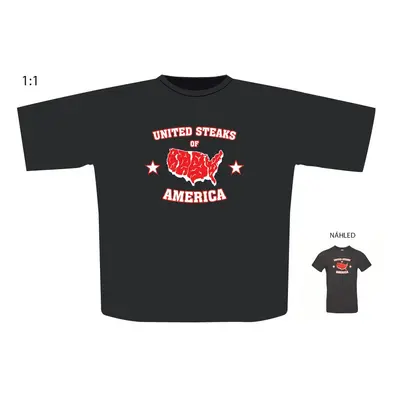 Triko s motivem "United Steaks of America" Velikost: XL