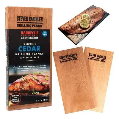 Steven Raichlen Best of Barbecue Sada dvou cedrových prkének Barbecue Essentials 28 x 14 cm, 2 k