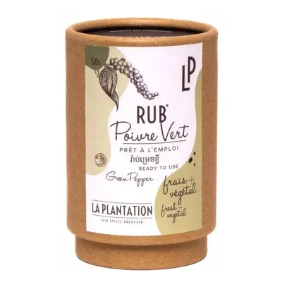 La Plantation Green Pepper rub - grilovací koření 50g tubus