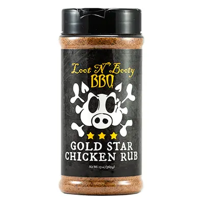 Loot N' Booty BBQ Gold Star Chicken grilovací koření, 369 g