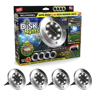 Sada kruhových solárních světel Disk Lights