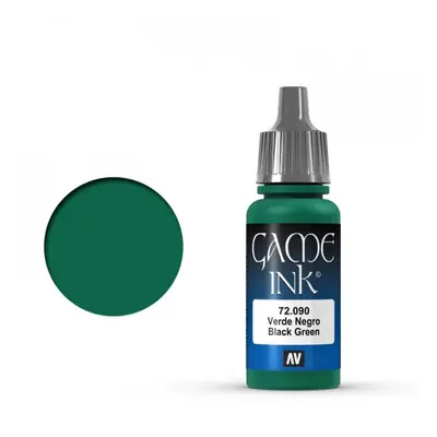 Vallejo Game Color 72090 Black Green Ink (18 ml)