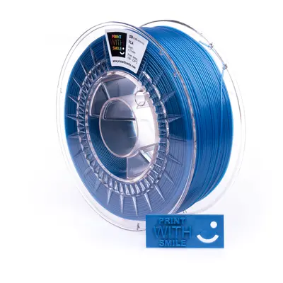 PLA filament metallic blue semi-transparentní 1,75 mm Print With Smile 0,5kg