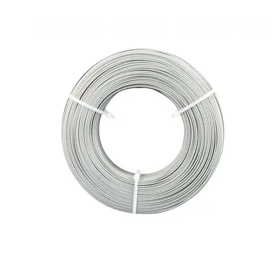 PLA filament Refill stříbrný inox 1,75mm Fiberlogy 850g