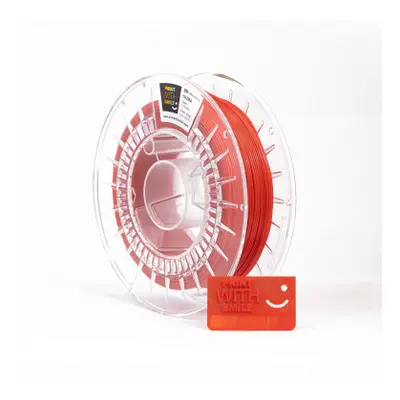 TPU 96A filament Red 1,75 mm Print with Smile 0,5 kg