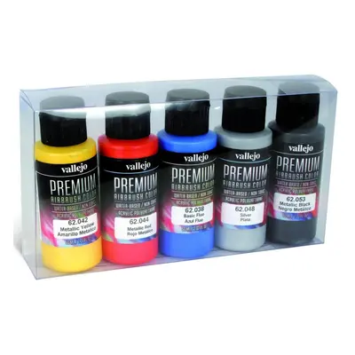 Vallejo PREMIUM Color - Metallics Color Set (5x60ml)