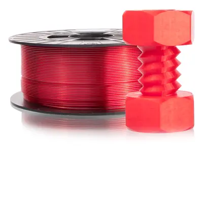 Filament-PM PET-G tisková struna červená transparentní 1,75 mm 1 kg Filament PM