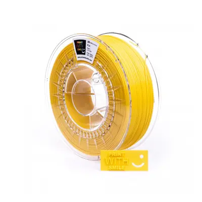 PLA filament yellow 1,75 mm Print With Smile 1 kg