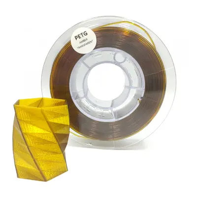 PET-G filament 1,75 mm jantarový transparentní Devil Design 1 kg