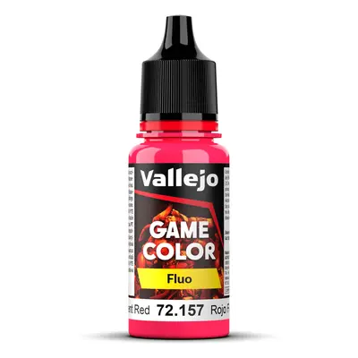 Vallejo 72157 Fluorescent Red (18 ml)