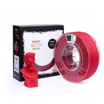 ABS filament cherry red 1,75 mm Print With Smile 1kg