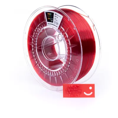 PET-G filament Rubin Red TR 1,75 mm Print With Smile 1kg