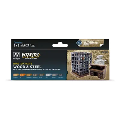 Vallejo Wizkids Premium Set 80256 Wood & Steel (8)