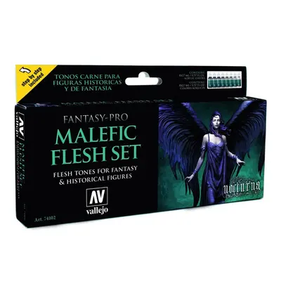 Vallejo Pro Nocturna Set 74102 Malefic Flesh Set (8)