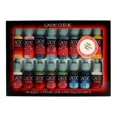 Vallejo Game Color Set 72291 Leather & Metal (16)