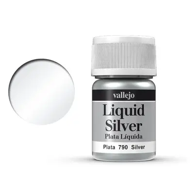 Barva Vallejo Liquid 70790 Silver (Alcohol Based) (35ml)