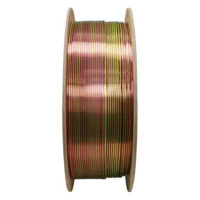 Polymaker PolyLite PLA DUAL SILK 1,75 mm Aubergine Silk Lime-Magenta, 1 kg