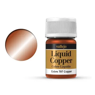 Barva Vallejo Liquid 70797 Copper (Alcohol Based) (35ml)