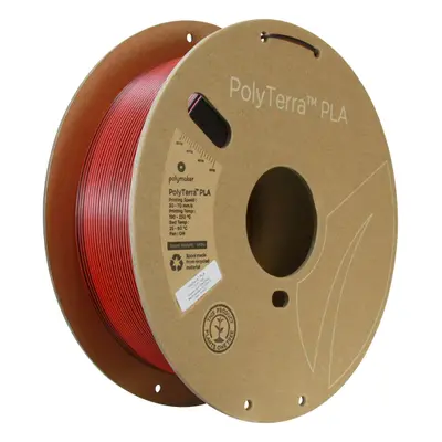 PLA Dual PolyTerra filament Shadow Red (Black-Red) 1,75mm Polymaker 1kg