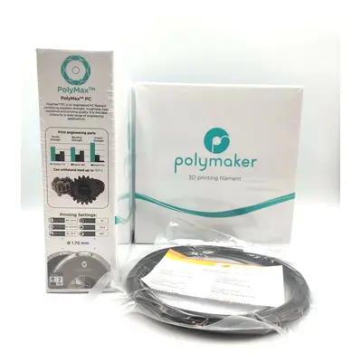 VZOREK 20 METRŮ - Tough PC PolyMax filament černý 1,75mm Polymaker