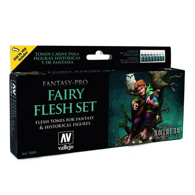 Vallejo Pro Nocturna Set 74101 Fairy Flesh Set (8)