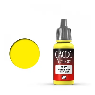 Vallejo Game Color 72103 Fluo Yellow (18 ml)