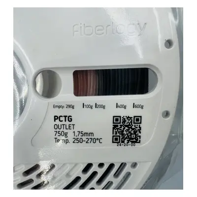 PCTG filament OUTLET 1,75 mm Fiberlogy 0,75 kg