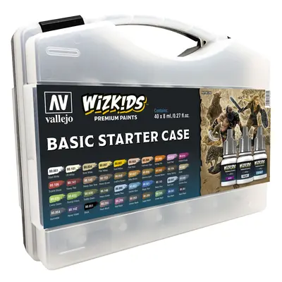 Vallejo Wizkids Premium Set 80260 Basic Starter Case 40x8ml