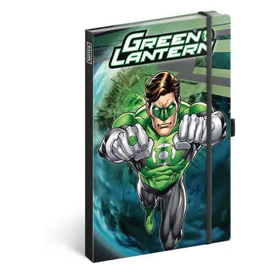 Notes Green Lantern, linkovaný, 13 × 21 cm