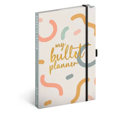 Týdenní nedatovaný diář My Bullet Planner, 13 × 21 cm CZ/SK