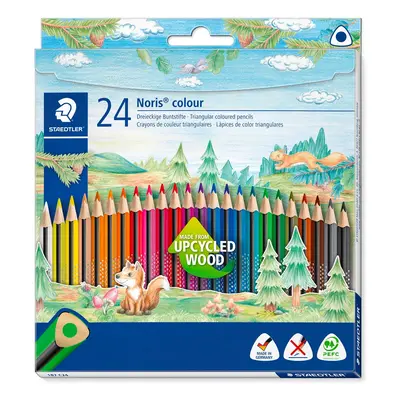 STAEDTLER Barevné pastelky "Noris Colour", 24 barev, trojhranné