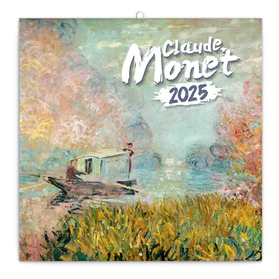 Poznámkový kalendář Claude Monet 2025, 30 × 30 cm