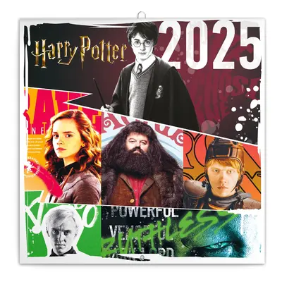 Poznámkový kalendář Harry Potter 2025, 30 × 30 cm