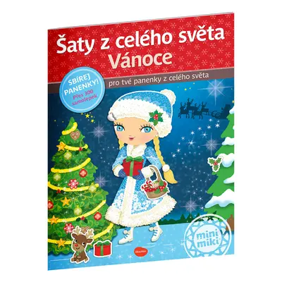 Šaty z celého světa VÁNOCE ─ Kniha samolepek