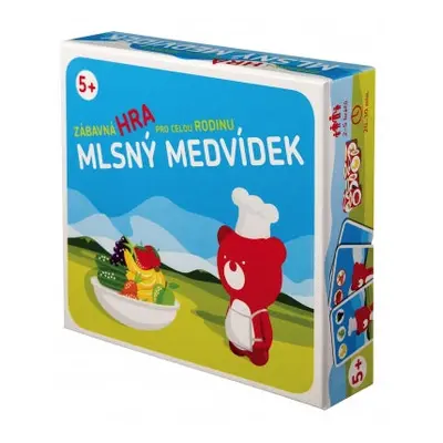 Mlsný medvídek (Teribear), společenská hra 140 x 140 x 25 mm