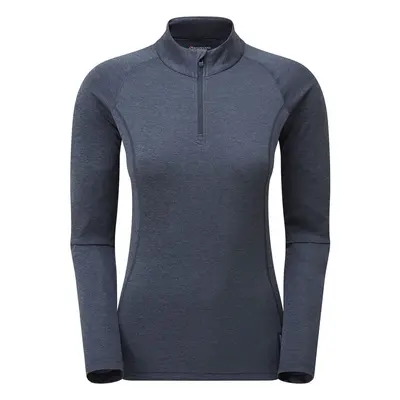 Montane Women's Dart Zip Neck T-Shirt - Eclipse Blue