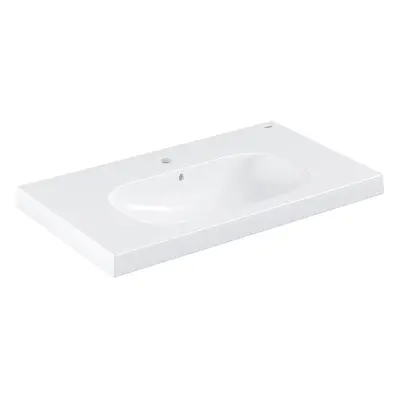 Grohe Euro Ceramic - Umyvadlo s přepadem 800x460 mm, PureGuard, alpská bílá 3958400H