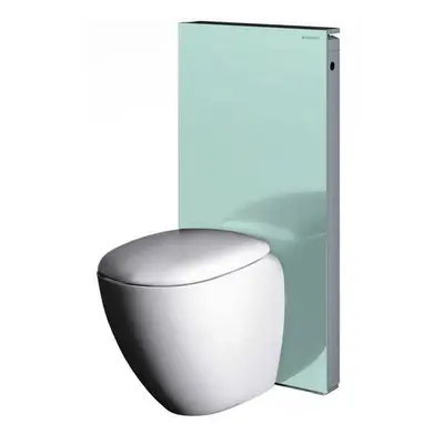 Geberit Monolith - Sanitární modul pro stojící WC, 101 cm, boční přívod vody, mátově zelená 131.